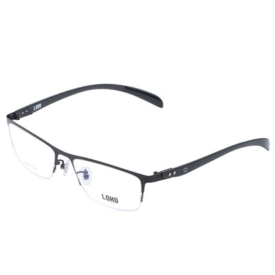 

LOHO glasses life myopia glasses men's business half-frame ultra-light carbon-dimensional glasses frames GX9011 black