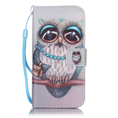 

Gray Owl Design PU Leather Flip Cover Wallet Card Holder Case for IPHONE 7
