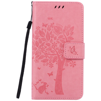 

Pink Tree Design PU кожа флип крышку кошелек карты держатель чехол для SONY M5