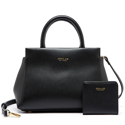 

JESSIE & JANE и Jane кожаная сумка с коротким рукавом J26F1261819GY + J26F1265826GY серый