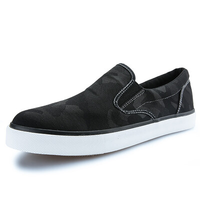 

Yi Di YIDI men&39s shoes fashion sports men&39s casual shoes low set of sleeves camouflage canvas shoes D8083 black 43