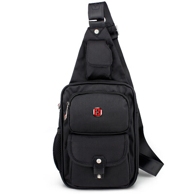 

Jingdong Supermarket SWISSGEAR Breast Bags Men&Women Casual Shoulder Messenger Bag Multi-function Outdoor Sports Bag SA-8100 Black