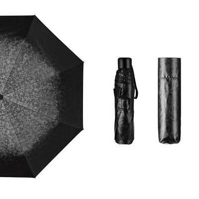 

Jingdong supermarket Hommy three hands off the light portable portable anti-UV men&women sunny umbrella black