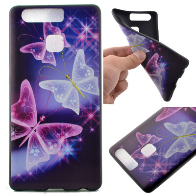

Star Butterfly Pattern Soft Thin TPU Rubber Silicone Gel Case Cover for HUAWEI P9