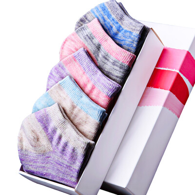 

[Jingdong supermarket] Arctic cashmere socks socks breathable sports leisure socks stockings spring and summer thin section of female socks cartoon kitten socks 5 double