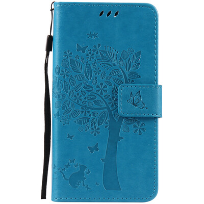 

Blue Tree Design PU Leather Flip Cover Wallet Card Holder Case for WIKO PULP