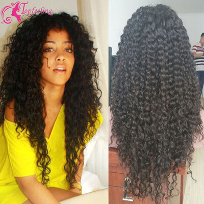 

7A Brazilian Virgin 150D Glueless Lace Front Human Hair Wigs Kinky Curly Lace Wig Human Hair Wigs For Black Women