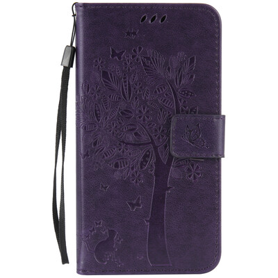 

Purple Tree Design PU кожа флип крышку кошелек карты держатель чехол для Zenfone ZD552KL
