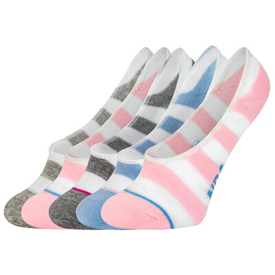 

Jingdong Supermarket NBA socks ladies fashion stripes shallow mouth stealth boat socks spring&summer fall leisure cotton silicone anti-off socks 5 double