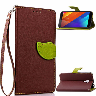 

Коричневый Дизайн Кожа PU откидная крышка бумажника карты держатель чехол для MEIZU MX5