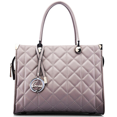 

Крокодил CROCODILE Cowhin Check Pattern Женская сумка Мода Многофункциональная сумка на плечо 12514103-02 Серый 103-02 Серый