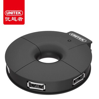 

Улучшенный человек (UNITEK) USB 2.0 высокоскоростного расширения разветвитель 4-концентратор HUB 1,2 м ноутбука с задержкой более чем в четыре настольного интерфейс преобразователь черного JD20B8BBK