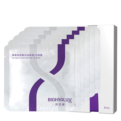 

Run Biyan BIOHYALUX Honeycomb Hyaluronic Acid Moisture Moisturizing 3D Mask 38g 5pcs Hydra Nourishing Sensitive Skin Mask Skin Care