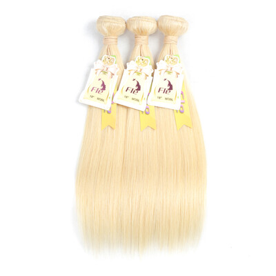

8A #613 Blonde Hunman Hair Bundles No Smell No Sheeding Brazilian Virgin Human Hair Bundles