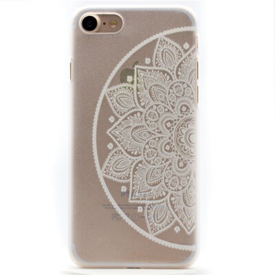 

Flower of semicircle Pattern Soft Thin TPU Rubber Silicone Gel Case Cover for IPHONE 7