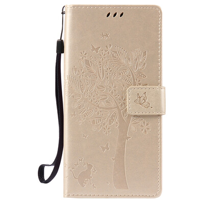 

Gold Tree Design Кожа PU флип крышки Кошелек Карты Держатель чехол для HUAWEI NEXUS 6P