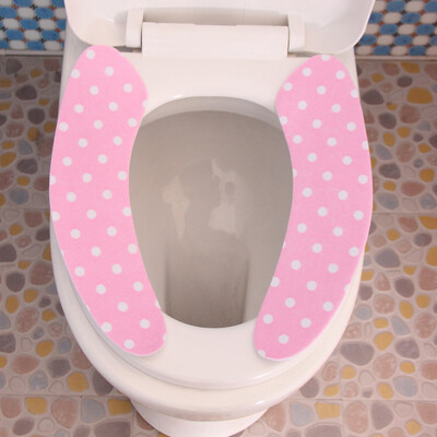 

Цинь Ян водонепроницаемым клей туалет коврик туалет крышка рукав толстого бархат увеличение горшка туалет наклейка 8 лист четыре пары случайных цветов