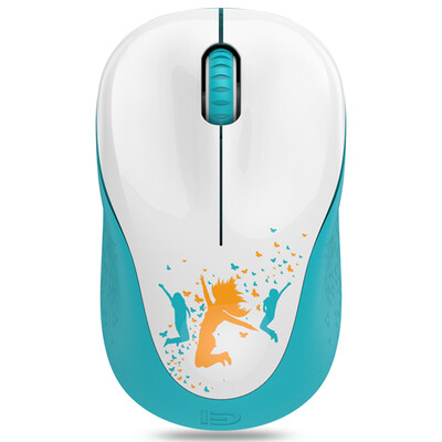 

Fu De V10 красочный беспроводной мыши ноутбук настольный компьютер универсальная мышь белый зеленый