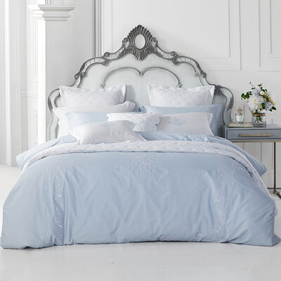 

King bed home textiles 2017 spring&summer cotton embroidery four sets of cotton bed cover quilts blue coast blue 15 m bed 200 230cm