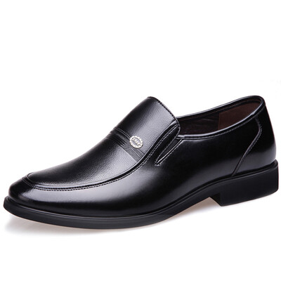 

Jiesilong shoes men's casual shoes shoes men's shoes rounds business dress shoes 9988 brown 43 yards