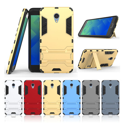 

Золотой Slim Robot Armor Kickstand Ударопрочный жесткий корпус из прочной резины для MEIZU Note 5