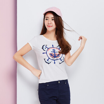

Semir футболка с короткими рукавами футболка женская летняя одежда нижняя рубашка шею трехмерная печать 10215000550 белый M