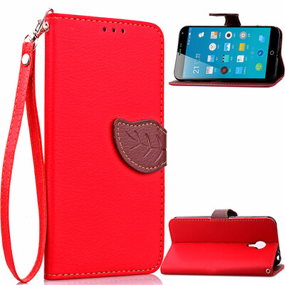 

Red Design PU Leather Flip Cover Wallet Card Holder Case for MEIZU Note