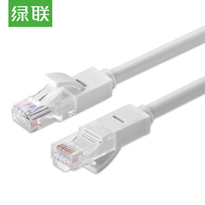 

Green Alliance UGREEN Category 6 cable six Cat6 eight core twisted pair cable Gigabit network cable computer network jumper finished cable 2 meters gray 20175