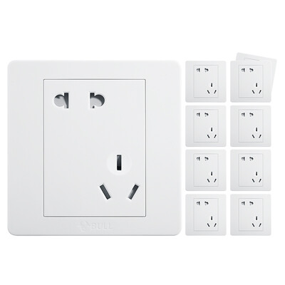

Bull BULL switch socket G07 series inclined five hole switch 86 type socket panel G07Z223A white 10 only installed