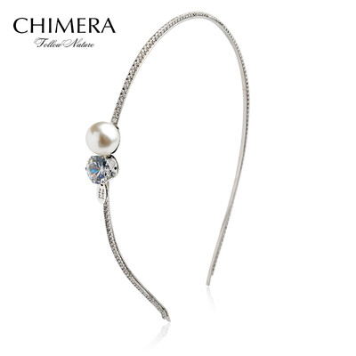 

Chimera (CHIMERA) hair ornaments head like water soft like crystal alloy fine hair hoop head hoop white