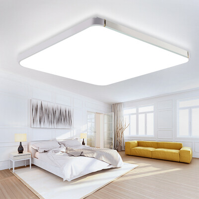 

NVC Ceiling light Living room lights Bedroom lights led lamps Modern simple fashion Apple lights square monochrome light silver 45W 6500K