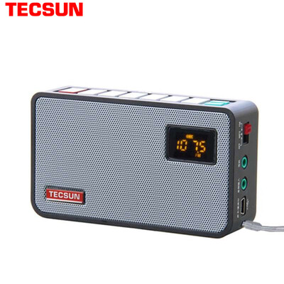 

(Tecsun) Радио репитерная карточка Аудиозапись Elderly Semiconductor English Learning Machine Радио Малый звук (черный) ICR100