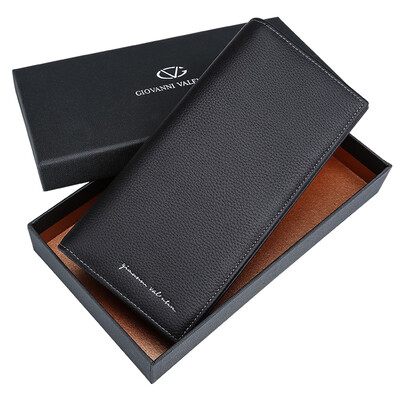 

Giovanni Valentino (GIOVANNI VALENTINO) Men's Poker Business Ngau Tau Leather Multifunctional Wallets Wraps 720812210 Black