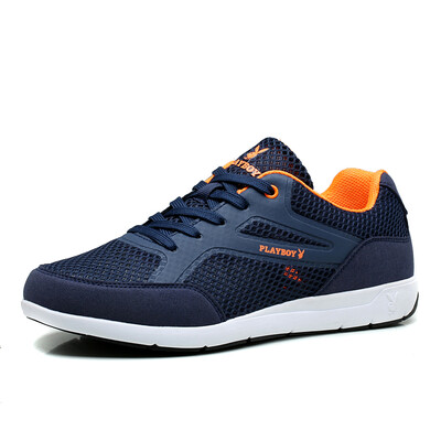 

Playboy (PLAYBOY) casual shoes fashion mesh jogging shoes outdoor sports shoes DS61005 dark blue (double) 41