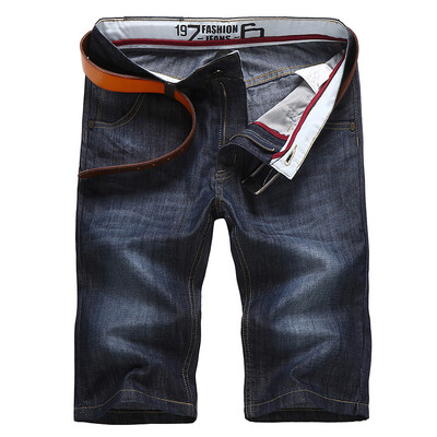 

AEMAPE джинсовые шорты мужские хлопок летом Тонкий случайных мужчин брюки пять брюки молодежные брюки AP6063 Blue Ash 38