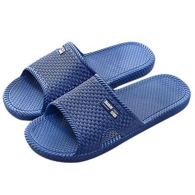 

Jingdong supermarket love home bathroom floor drag couple home slippers men blue 43 yards LJ82011