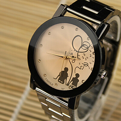 

Straps couple on the table student table fashion fashion table men and women needle buckle round watch YZL0551TH-1