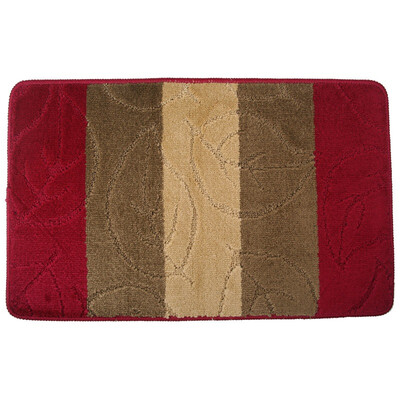 

Jingdong supermarket] green reed non-slip mats mat 40 * 60cm grid rhyme red
