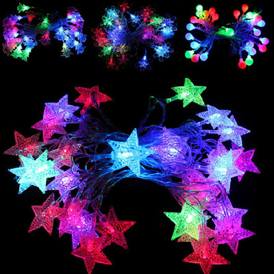 

Jingdong supermarket] green reed led light string festive wedding Christmas decoration modeling section 2 dress style random