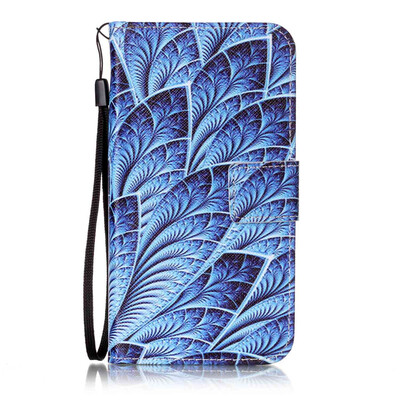 

Blue Dazzle Дизайн PU кожа флип Обложка Кошелек для карты памяти чехол для Samsung Galaxy Grand Prime/G530/G5306W