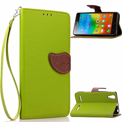 

Green Design PU Leather Flip Cover Wallet Card Holder Case for Lenovo K3 Note