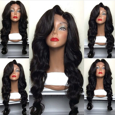

Cheap Sale 150% Density Wavy Lace Front Human Hair Wigs For Black Women Pre Plucked Brazilian Remy Hair Honey Queen Bleached Knots