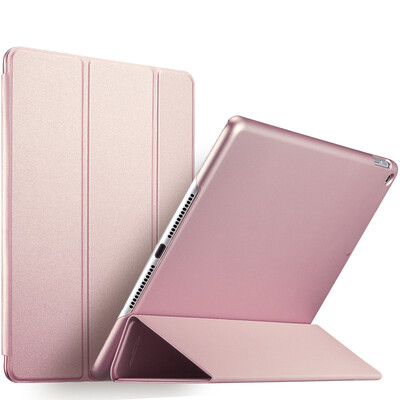 

(ESR) Apple new iPad protective cover 2017 new iPad7 protective shell anti-drop three-fold stent 9.7 inch leather case Yue color series Galaxy gray