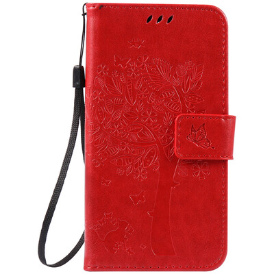 

Red Tree Design PU Leather Flip Cover Wallet Card Holder Case for HUAWEI Enjoy 5s