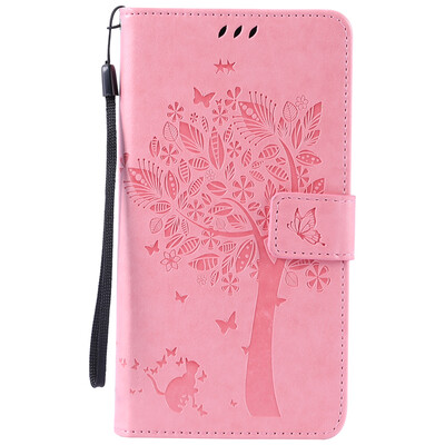 

Pink Tree Design PU кожа флип крышку кошелек карты держатель чехол для LG V10