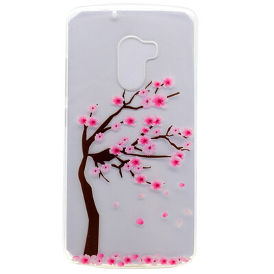 

Cherry tree Pattern Soft Thin TPU Rubber Silicone Gel Case Cover for Lenovo Vibe K4 NoteA7010