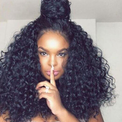 

Brazilian Lace Front Human Hair Wigs With Baby Hair 180 Density Curly Front Lace Wig Glueless Lace Front Wigs for Black Women
