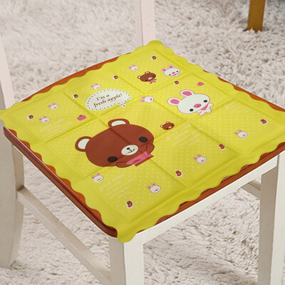 

Green reed creative ice pad summer cooler pad notebook cooling pad car office cooling seat cushion cartoon yellow
