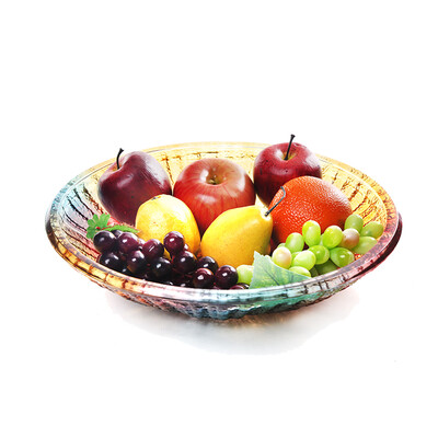 

【Jingdong Supermarket】 Ke Rui Situo NC-6315-1 glass fruit plate round glass fruit fruit plate 33 cm