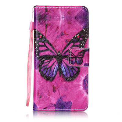 

Black Butterfly Design PU Leather Flip Cover Wallet Card Holder Case for Sony Xperia XA